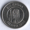 Монета 1 крона. 1996 год, Исландия.