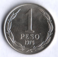 1 песо. 1975 год, Чили.