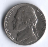 5 центов. 1977 год, США.