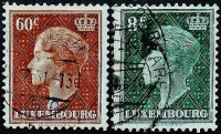 Набор почтовых марок (2 шт.). "Великая герцогиня Шарлотта". 1949 год, Люксембург.