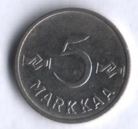 5 марок. 1958 год, Финляндия.