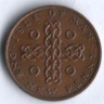 Монета 1 новый пенни. 1975 год, Остров Мэн.