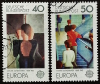 Набор марок (2 шт.). "Европа (C.E.P.T.) 1975 - Картины". 1975 год, ФРГ.