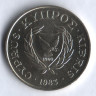 Монета 5 центов. 1983 год, Кипр.