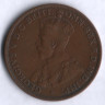 Монета 1 пенни. 1917 год, Австралия.