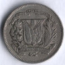 Монета 10 сентаво. 1967 год, Доминиканская Республика.