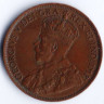 Монета 1 цент. 1918 год, Канада.