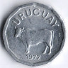 Монета 5 сентесимо. 1977 год, Уругвай.