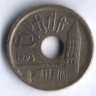 Монета 25 песет. 1995 год, Испания. Кастилия и Леон.