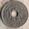Монета 10 сантимов. 1929 год, Франция.