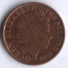 Монета 1 пенни. 2008 год, Джерси.