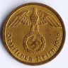 Монета 10 рейхспфеннигов. 1939 год (A), Третий Рейх.