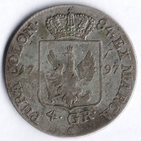 Монета 4 гроша. 1797(А) год, Пруссия.