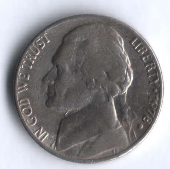 5 центов. 1978(D) год, США.