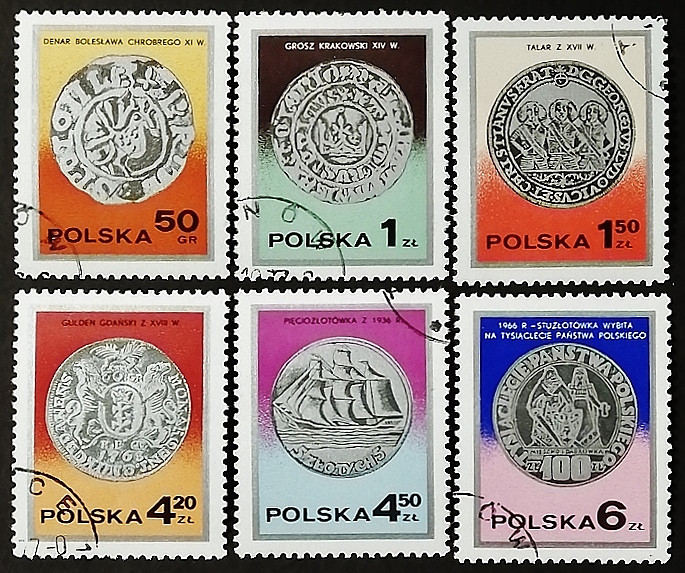 Марка 6 1. Мыло 1977 год Польша.