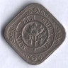 Монета 5 центов. 1948 год, Кюрасао.
