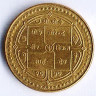 Монета 1 рупия. 2000 год, Непал.