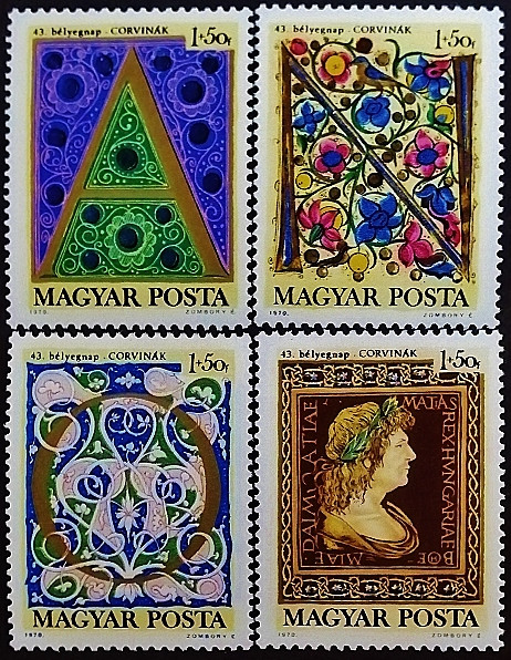 Набор марок (4 шт.). "День почтовой марки (I)". 1970 год, Венгрия.