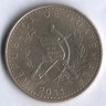 Монета 1 кетцаль. 2011 год, Гватемала.