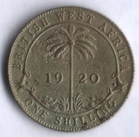 Монета 1 шиллинг. 1920 год, Британская Западная Африка.