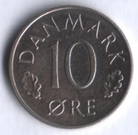 Монета 10 эре. 1981 год, Дания. B;B.
