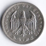 Монета 1 рейхсмарка. 1936 год (F), Третий Рейх.