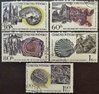 Набор почтовых марок (5 шт.). "XXIII Международный геологический конгресс". 1968 год, Чехословакия.