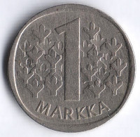 Монета 1 марка. 1983(K) год, Финляндия.