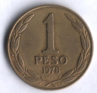 1 песо. 1978 год, Чили.