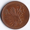 Монета 2 тойа. 1990 год, Папуа-Новая Гвинея.