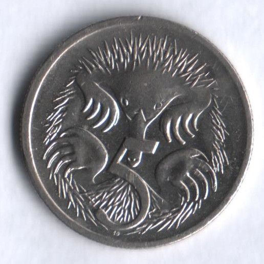 Монета 5 центов. 1999 год, Австралия.