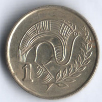 Монета 1 цент. 2003 год, Кипр.