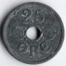 Монета 25 эре. 1942 год, Дания. N;GJ.