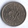 Монета 6 пенсов. 1949 год, Великобритания.