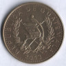 Монета 1 кетцаль. 2013 год, Гватемала.