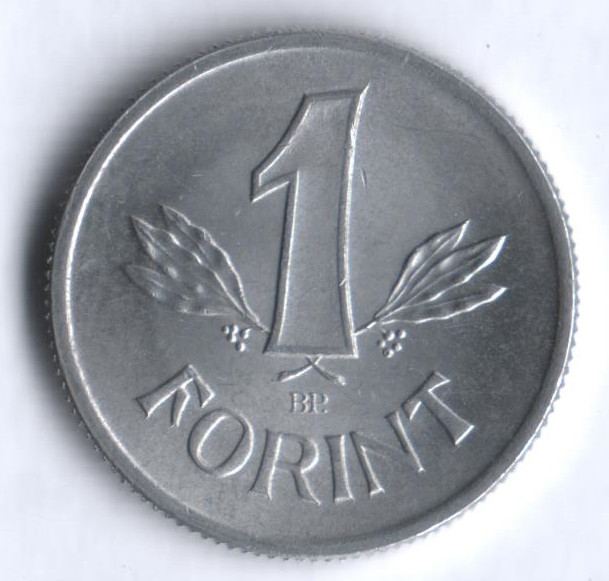 Монета 1 форинт. 1982 год, Венгрия.