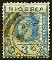 Почтовая марка. "Король Георг V". 1931 год, Нигерия.