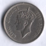 Монета 1/4 рупии. 1950 год, Маврикий.