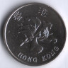 Монета 1 доллар. 1998 год, Гонконг.