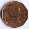 Монета 50 песо. 2013 год, Чили.