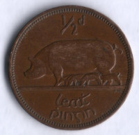 Монета 1/2 пенни. 1946 год, Ирландия.