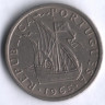 Монета 5 эскудо. 1965 год, Португалия.