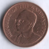 Монета 5 бутутов. 1971 год, Гамбия.