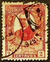 Почтовая марка. "Президент Орасио Васкес". 1929 год, Доминиканская Республика.