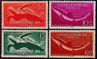 Набор марок (4 шт.). "День почтовой марки". 1954 год, Испанская Гвинея.
