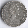 Монета 10 центов. 1967 год, Канада. 100 лет Конфедерации.