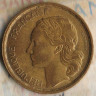 Монета 20 франков. 1950 год, Франция. 3 пера (G. Guiraud).