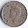 Монета 6 пенсов. 1951 год, Новая Зеландия.