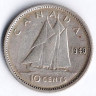 Монета 10 центов. 1940 год, Канада.