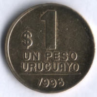 1 песо. 1998 год, Уругвай.